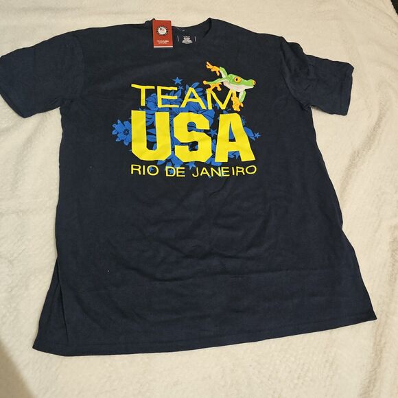 Team Apparel Team USA T-Shirts Rio de Janeiro Olympics Adult Men Sz XL‎ Blue - Picture 1 of 6